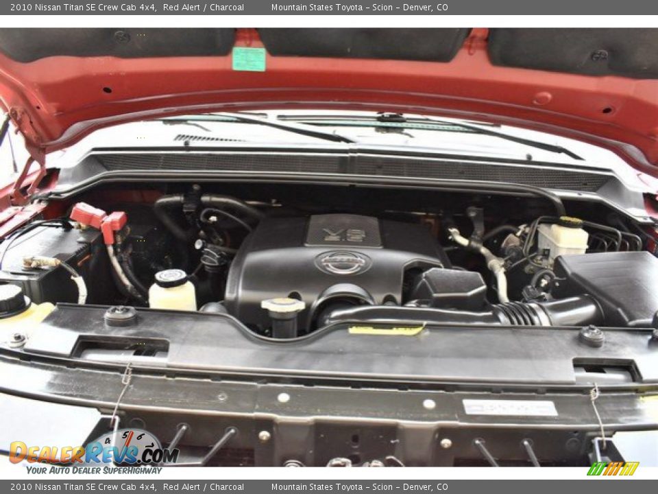 2010 Nissan Titan SE Crew Cab 4x4 Red Alert / Charcoal Photo #27