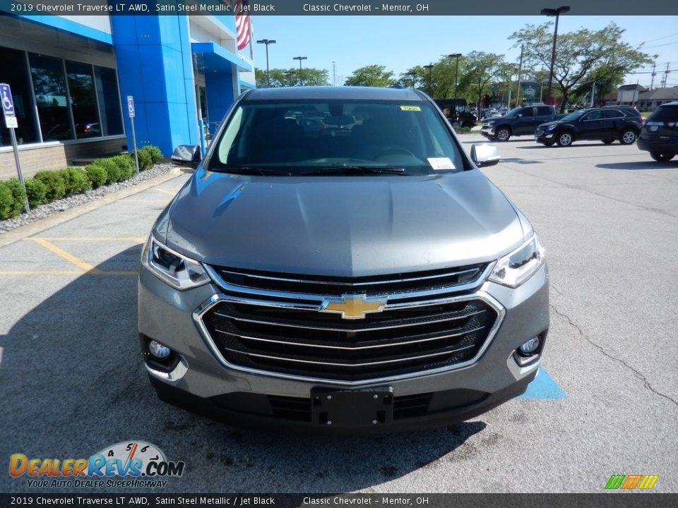 2019 Chevrolet Traverse LT AWD Satin Steel Metallic / Jet Black Photo #2