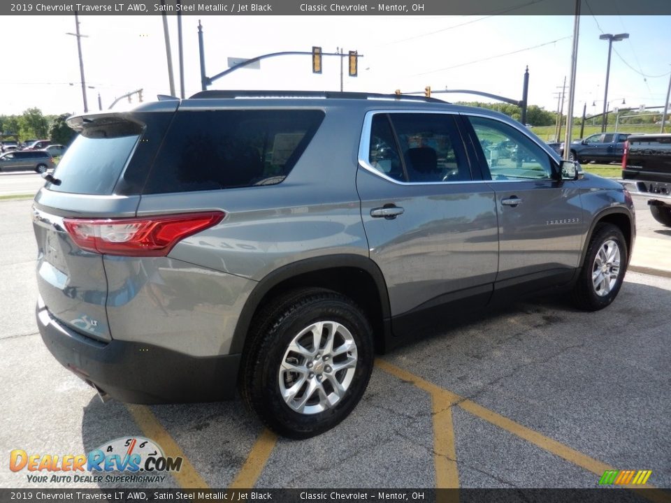 2019 Chevrolet Traverse LT AWD Satin Steel Metallic / Jet Black Photo #4