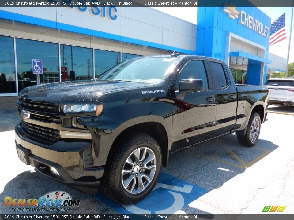 2019 Chevrolet Silverado 1500 RST Double Cab 4WD Black / Jet Black Photo #1