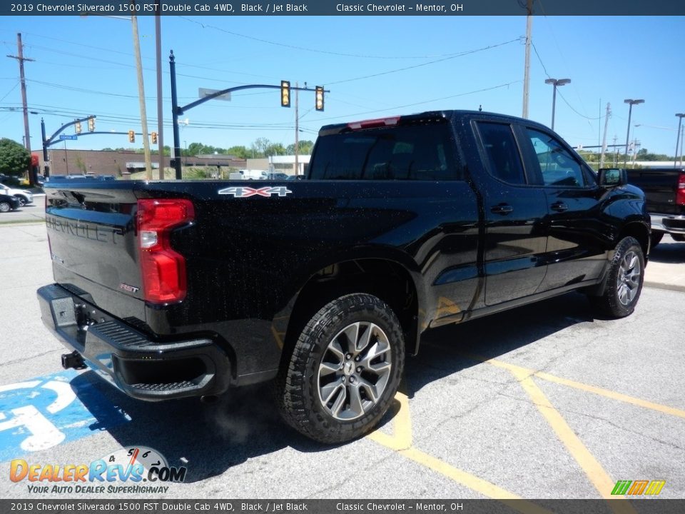 2019 Chevrolet Silverado 1500 RST Double Cab 4WD Black / Jet Black Photo #4