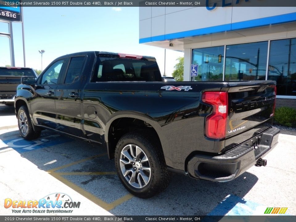 2019 Chevrolet Silverado 1500 RST Double Cab 4WD Black / Jet Black Photo #5