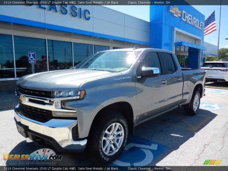 2019 Chevrolet Silverado 1500 LT Double Cab 4WD Satin Steel Metallic / Jet Black Photo #1