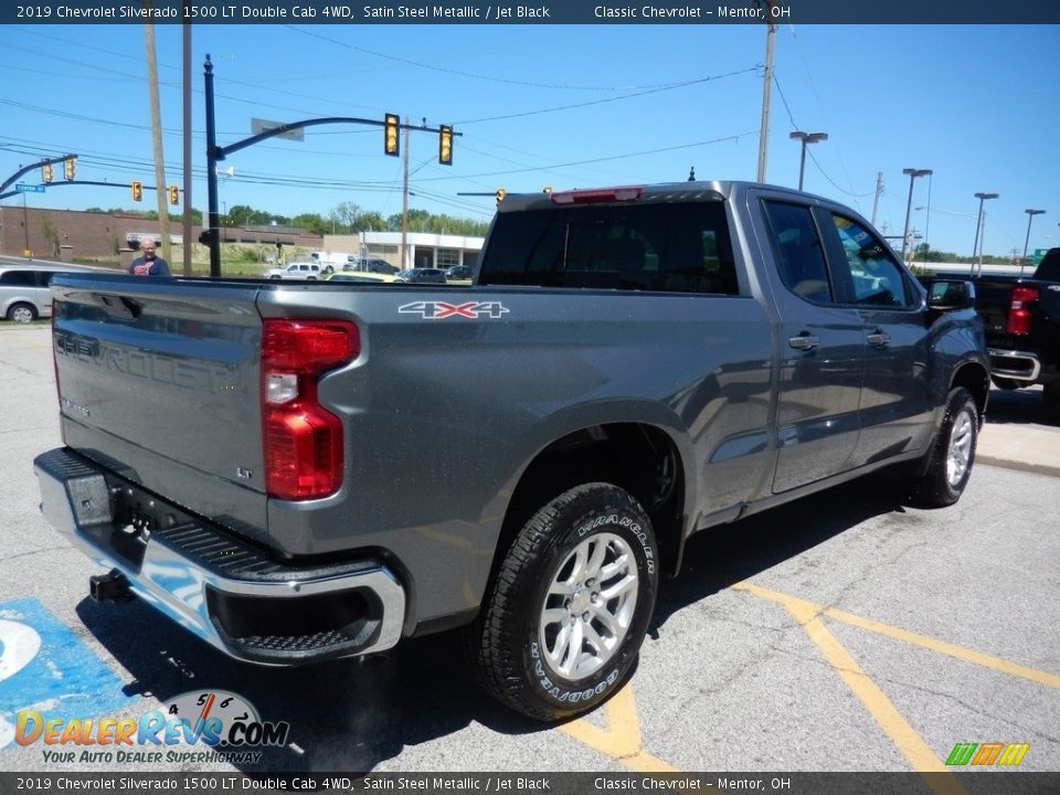 2019 Chevrolet Silverado 1500 LT Double Cab 4WD Satin Steel Metallic / Jet Black Photo #4
