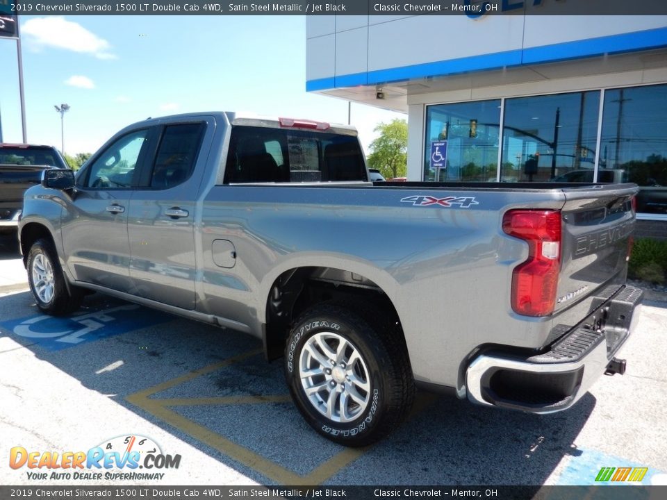 2019 Chevrolet Silverado 1500 LT Double Cab 4WD Satin Steel Metallic / Jet Black Photo #5
