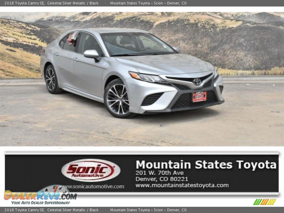 2018 Toyota Camry SE Celestial Silver Metallic / Black Photo #1