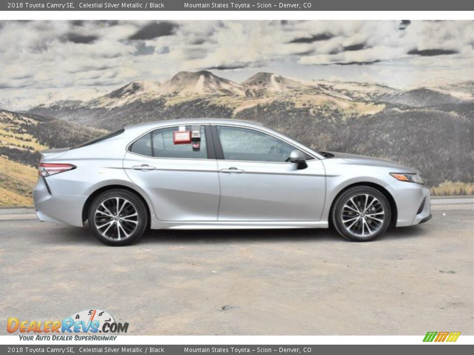 2018 Toyota Camry SE Celestial Silver Metallic / Black Photo #2