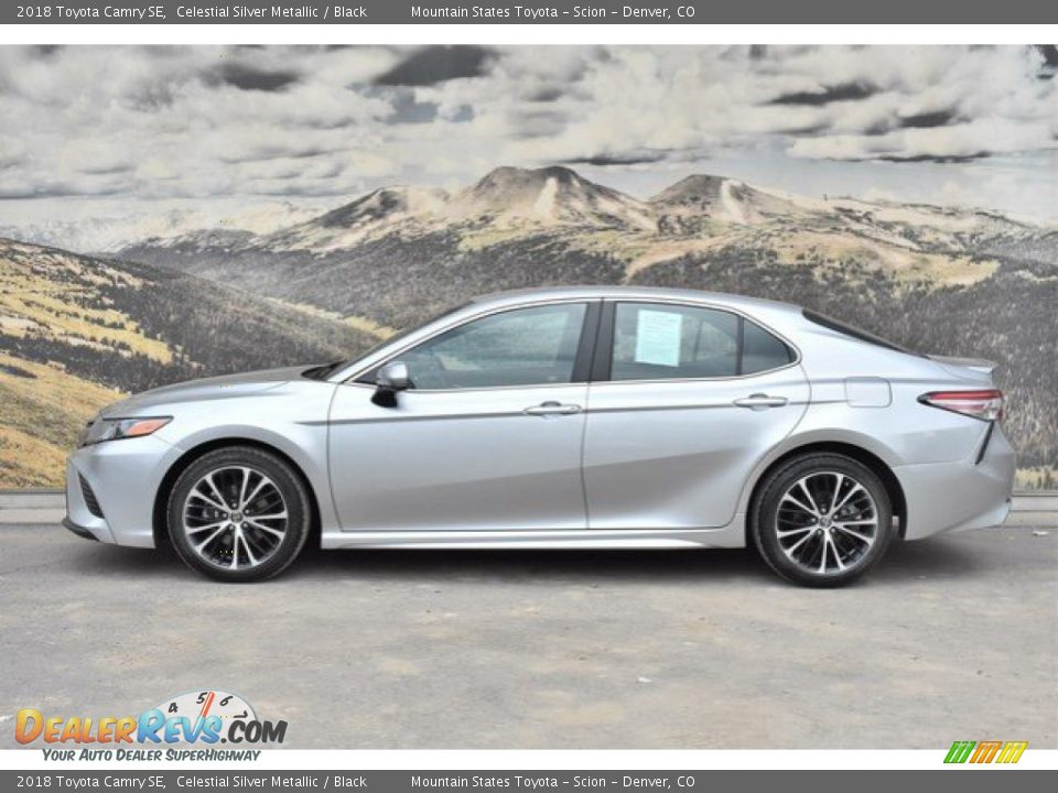 2018 Toyota Camry SE Celestial Silver Metallic / Black Photo #6
