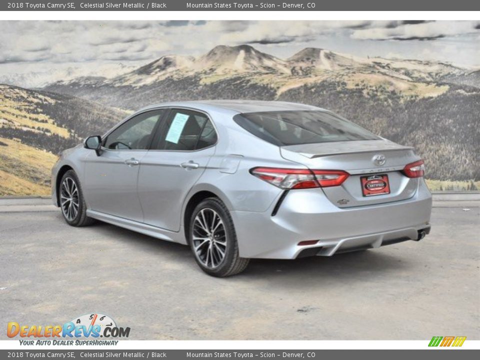 2018 Toyota Camry SE Celestial Silver Metallic / Black Photo #7