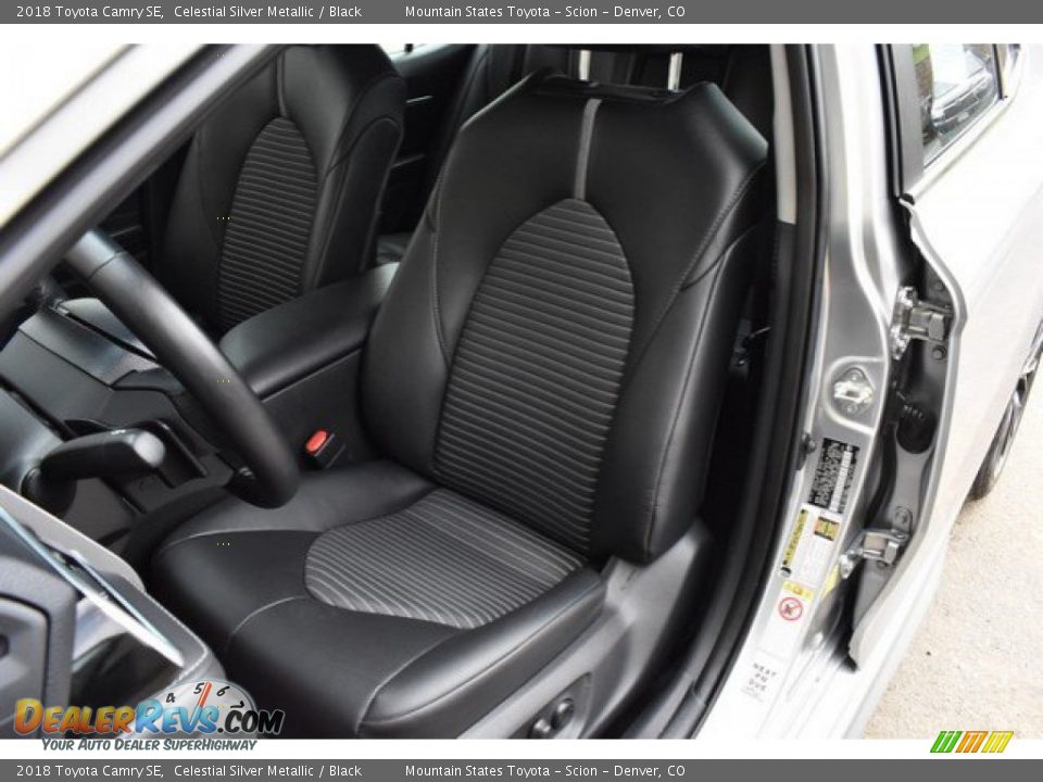 2018 Toyota Camry SE Celestial Silver Metallic / Black Photo #12