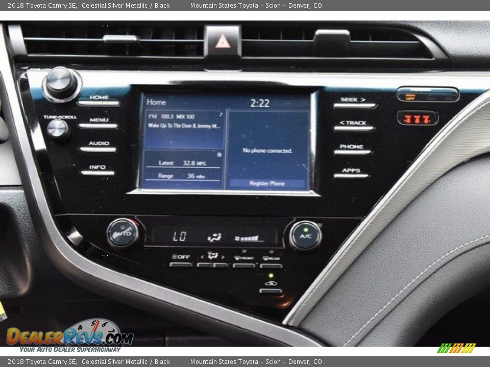 2018 Toyota Camry SE Celestial Silver Metallic / Black Photo #14