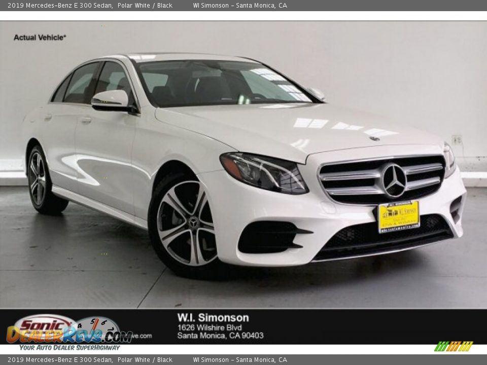 2019 Mercedes-Benz E 300 Sedan Polar White / Black Photo #1