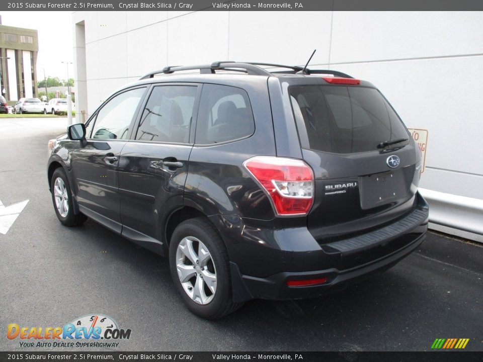 2015 Subaru Forester 2.5i Premium Crystal Black Silica / Gray Photo #3
