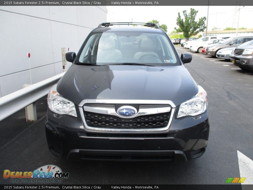 2015 Subaru Forester 2.5i Premium Crystal Black Silica / Gray Photo #7