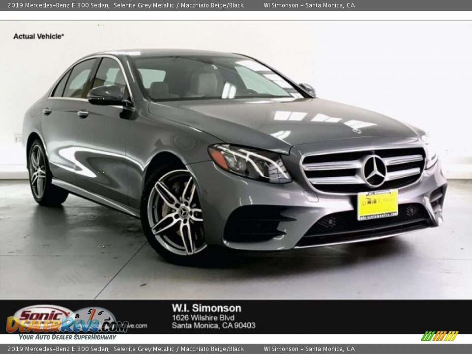 2019 Mercedes-Benz E 300 Sedan Selenite Grey Metallic / Macchiato Beige/Black Photo #1