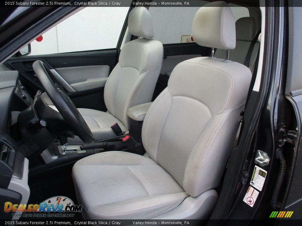 2015 Subaru Forester 2.5i Premium Crystal Black Silica / Gray Photo #11