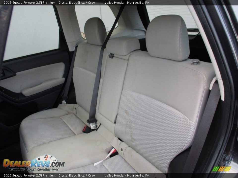 2015 Subaru Forester 2.5i Premium Crystal Black Silica / Gray Photo #12