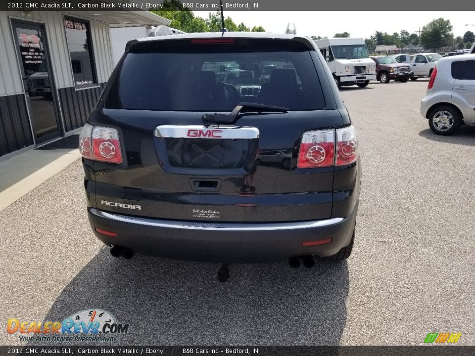 2012 GMC Acadia SLT Carbon Black Metallic / Ebony Photo #5