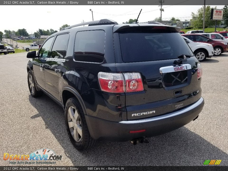 2012 GMC Acadia SLT Carbon Black Metallic / Ebony Photo #6