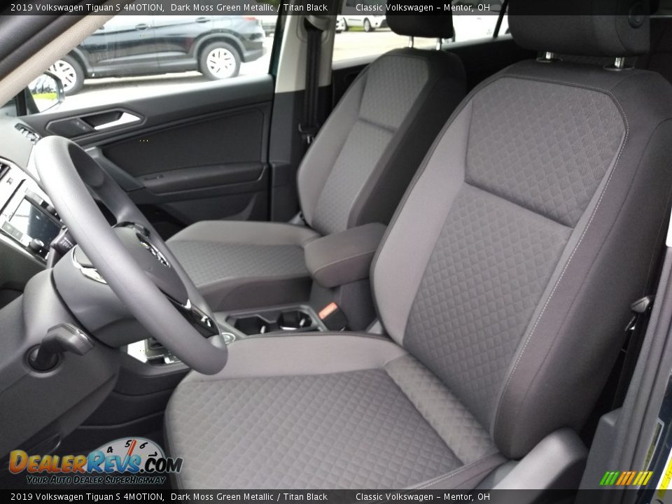 2019 Volkswagen Tiguan S 4MOTION Dark Moss Green Metallic / Titan Black Photo #3