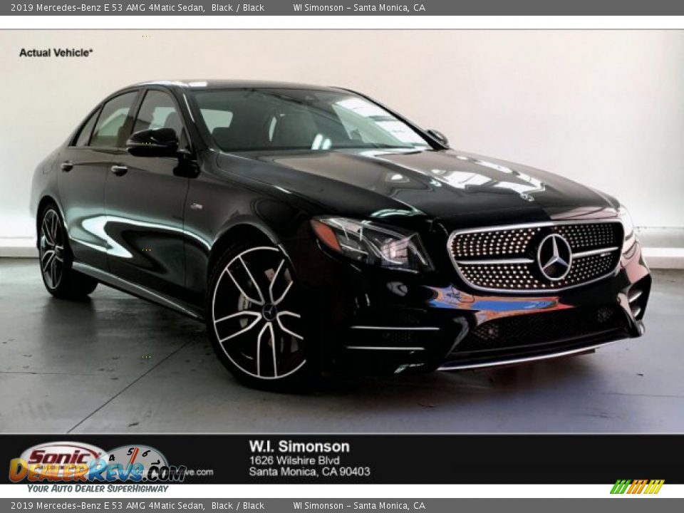 2019 Mercedes-Benz E 53 AMG 4Matic Sedan Black / Black Photo #1