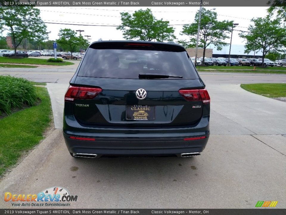 2019 Volkswagen Tiguan S 4MOTION Dark Moss Green Metallic / Titan Black Photo #5