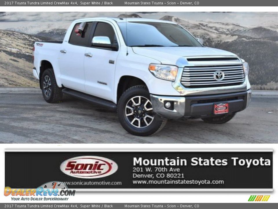 2017 Toyota Tundra Limited CrewMax 4x4 Super White / Black Photo #1