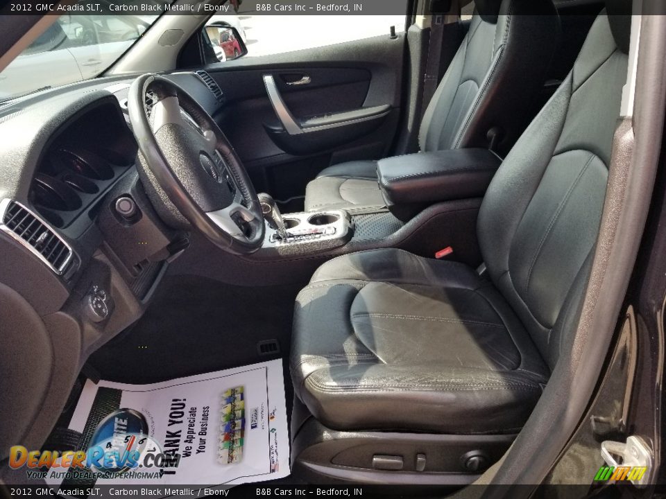 2012 GMC Acadia SLT Carbon Black Metallic / Ebony Photo #13