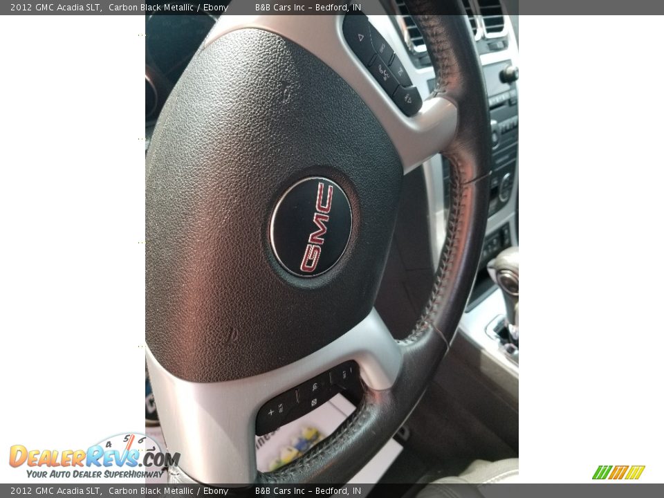 2012 GMC Acadia SLT Carbon Black Metallic / Ebony Photo #15