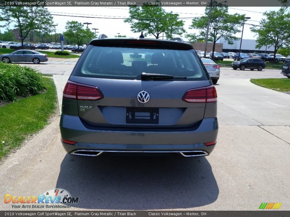 2019 Volkswagen Golf SportWagen SE Platinum Gray Metallic / Titan Black Photo #5