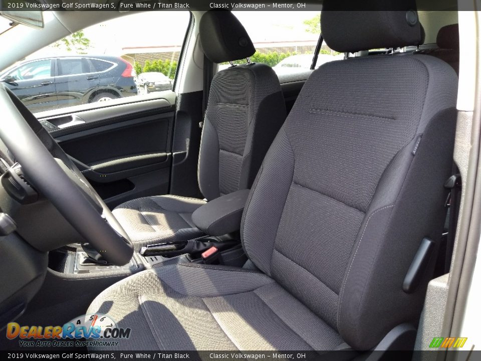 2019 Volkswagen Golf SportWagen S Pure White / Titan Black Photo #3