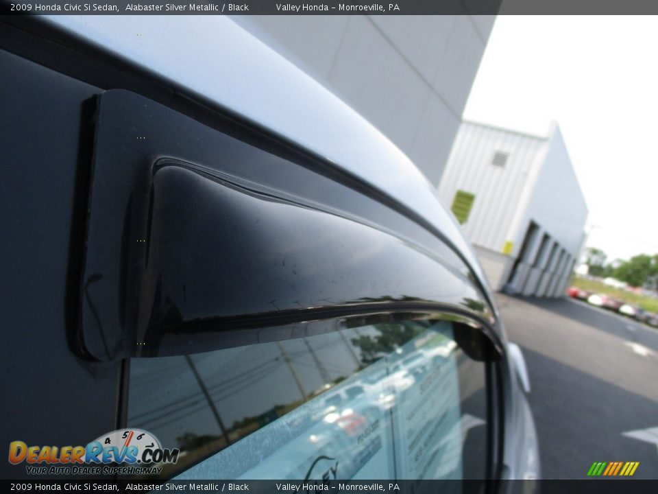 2009 Honda Civic Si Sedan Alabaster Silver Metallic / Black Photo #15
