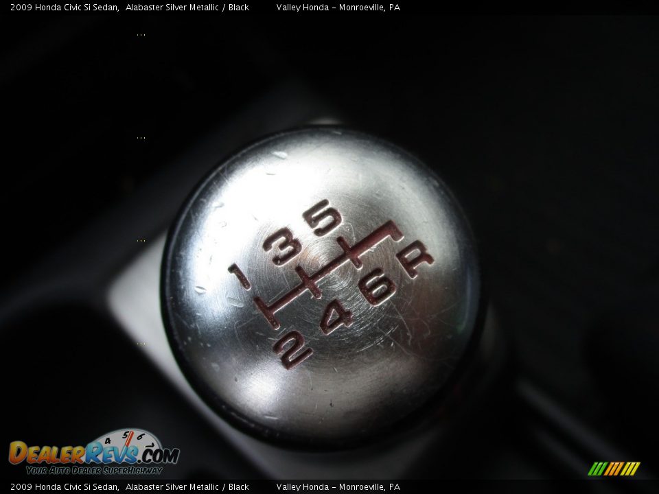 2009 Honda Civic Si Sedan Alabaster Silver Metallic / Black Photo #17