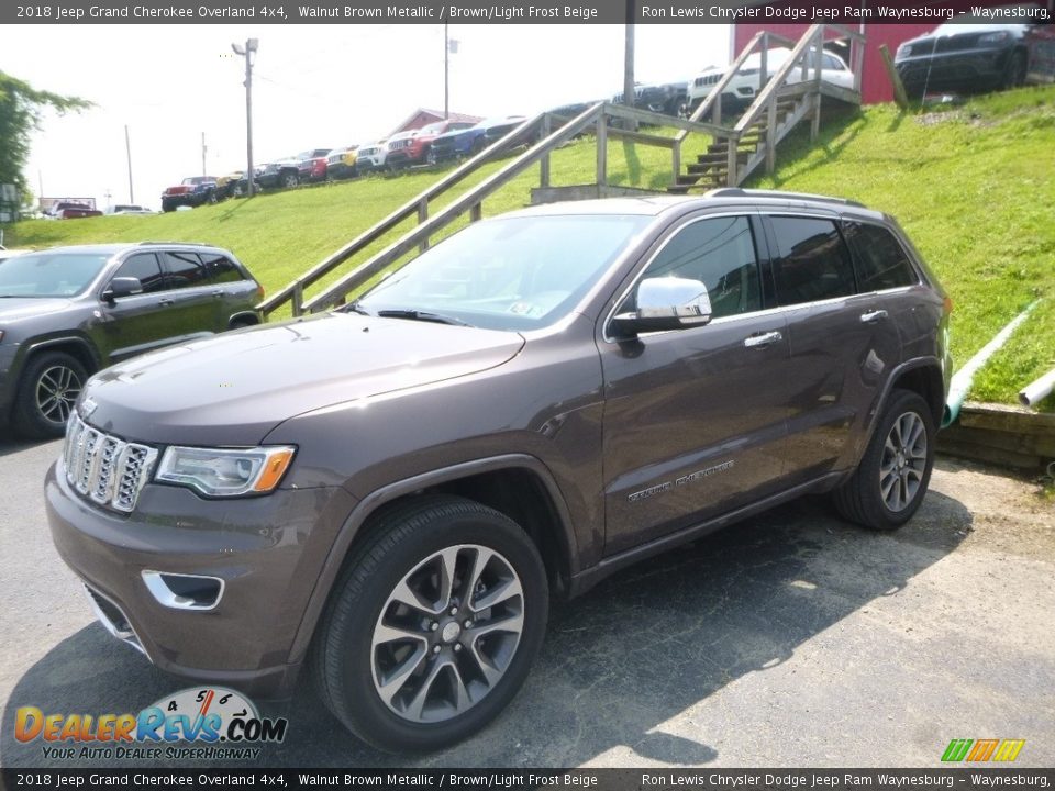 2018 Jeep Grand Cherokee Overland 4x4 Walnut Brown Metallic / Brown/Light Frost Beige Photo #1