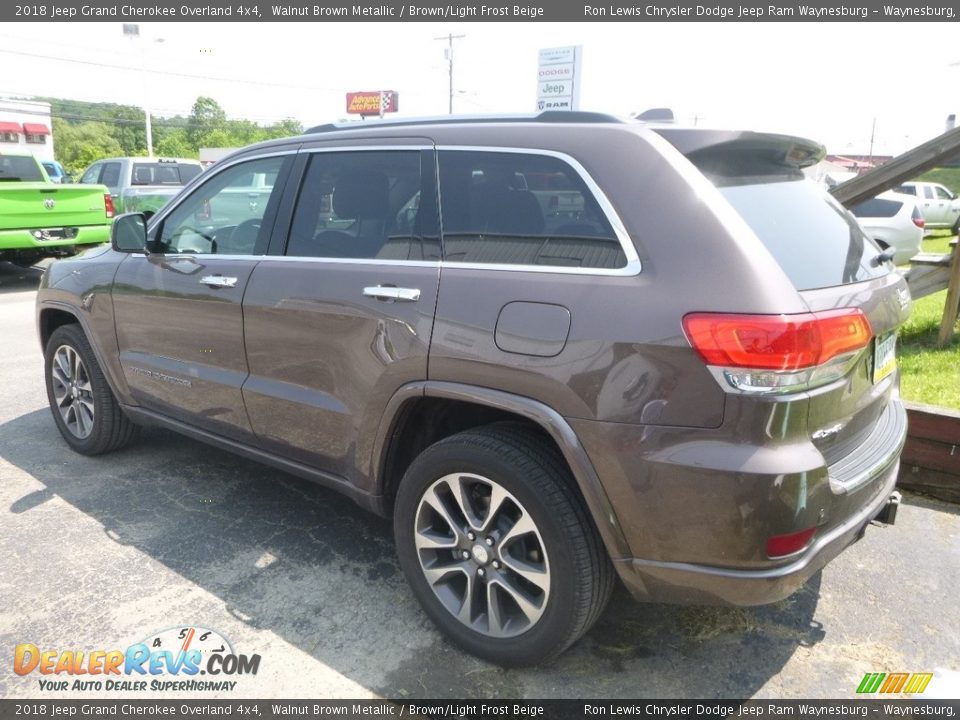 2018 Jeep Grand Cherokee Overland 4x4 Walnut Brown Metallic / Brown/Light Frost Beige Photo #4