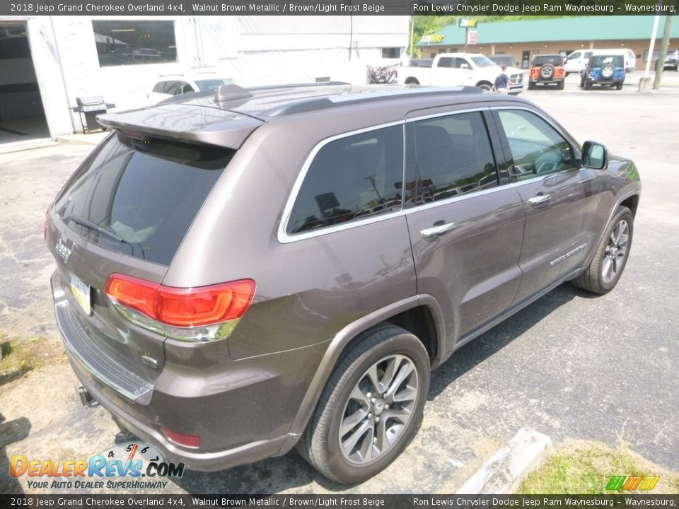 2018 Jeep Grand Cherokee Overland 4x4 Walnut Brown Metallic / Brown/Light Frost Beige Photo #5