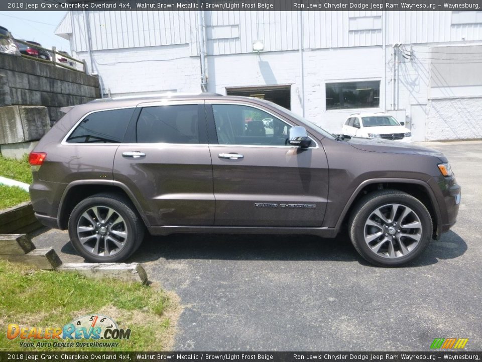 2018 Jeep Grand Cherokee Overland 4x4 Walnut Brown Metallic / Brown/Light Frost Beige Photo #6