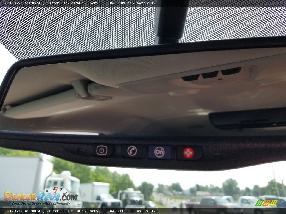 2012 GMC Acadia SLT Carbon Black Metallic / Ebony Photo #36