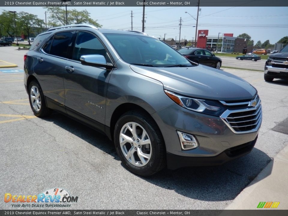 2019 Chevrolet Equinox Premier AWD Satin Steel Metallic / Jet Black Photo #3