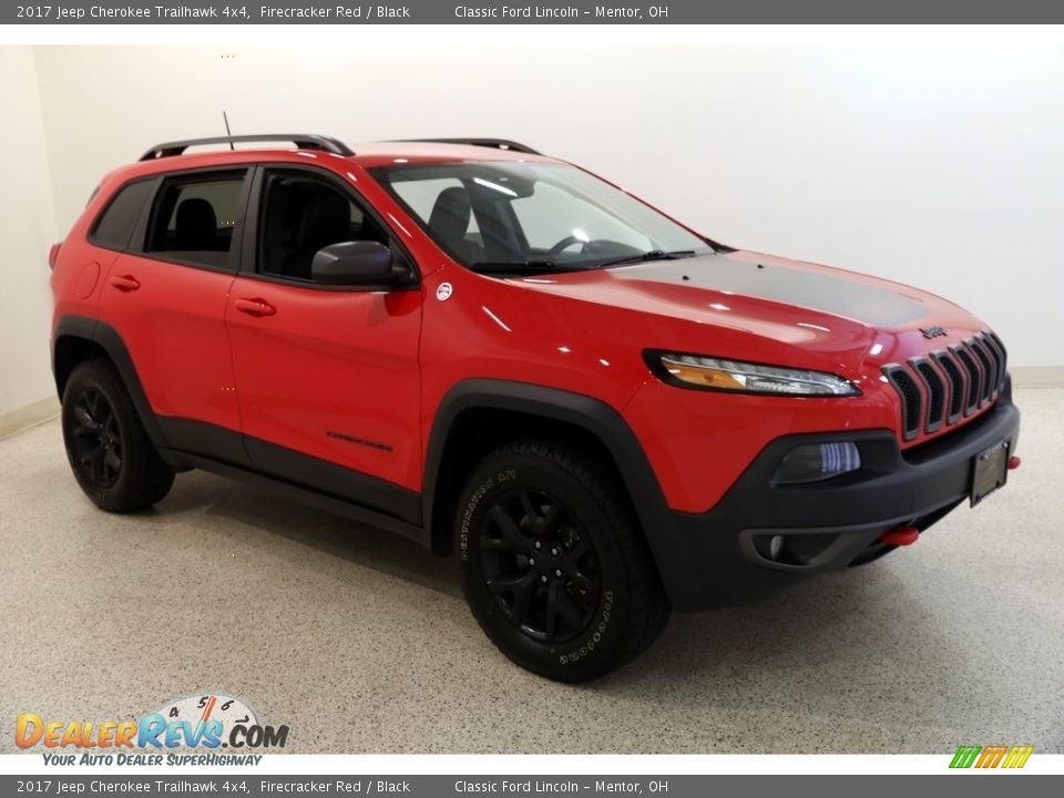 2017 Jeep Cherokee Trailhawk 4x4 Firecracker Red / Black Photo #1