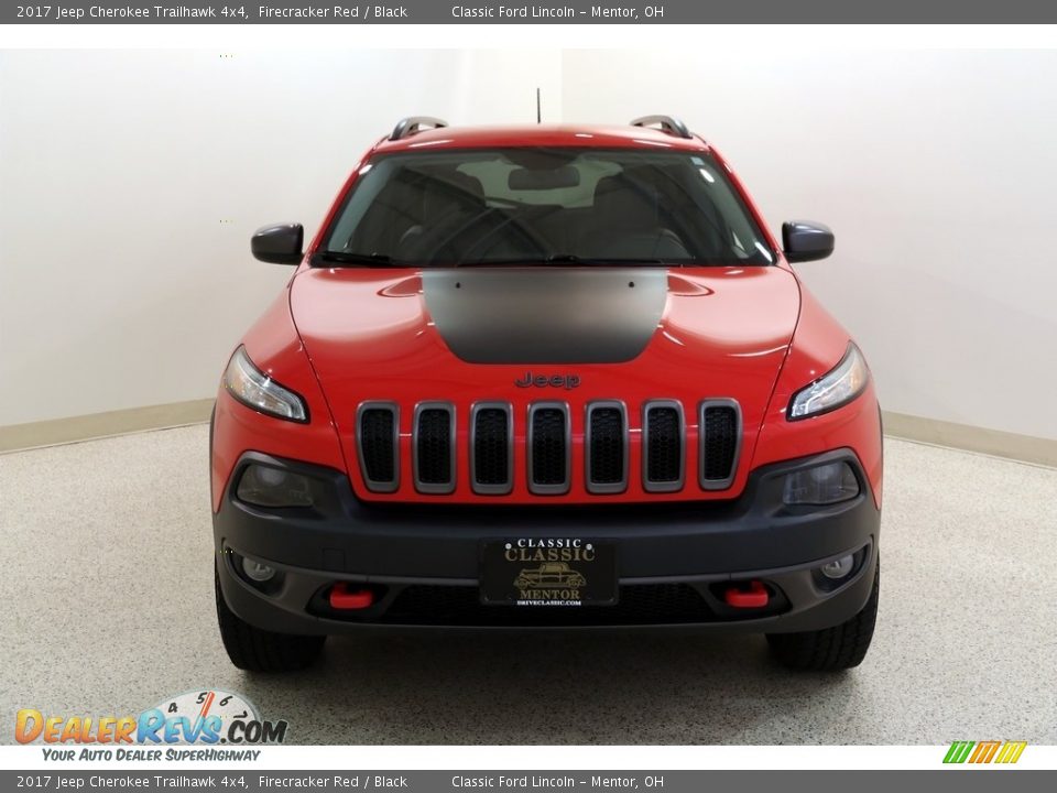 2017 Jeep Cherokee Trailhawk 4x4 Firecracker Red / Black Photo #2
