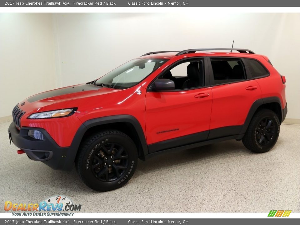 2017 Jeep Cherokee Trailhawk 4x4 Firecracker Red / Black Photo #3