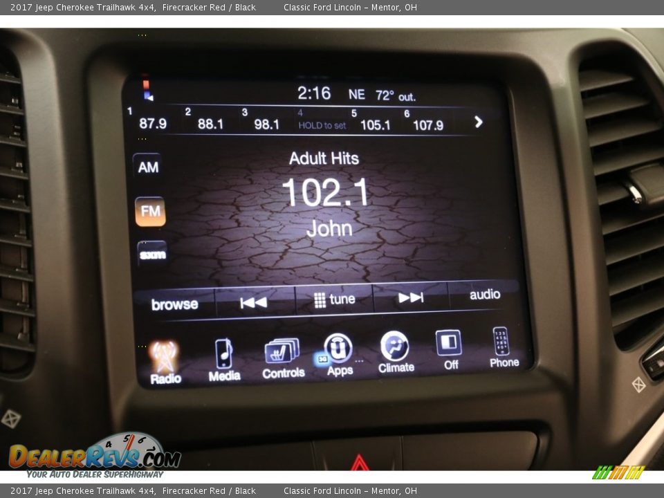 2017 Jeep Cherokee Trailhawk 4x4 Firecracker Red / Black Photo #10