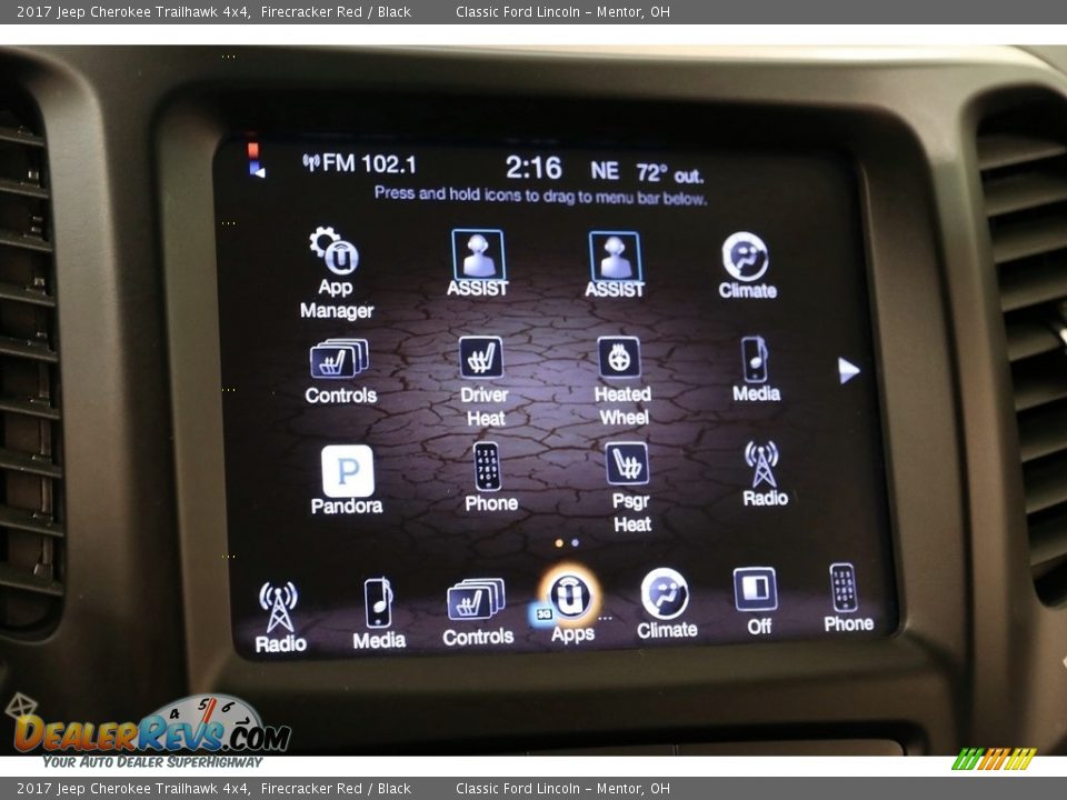 2017 Jeep Cherokee Trailhawk 4x4 Firecracker Red / Black Photo #12