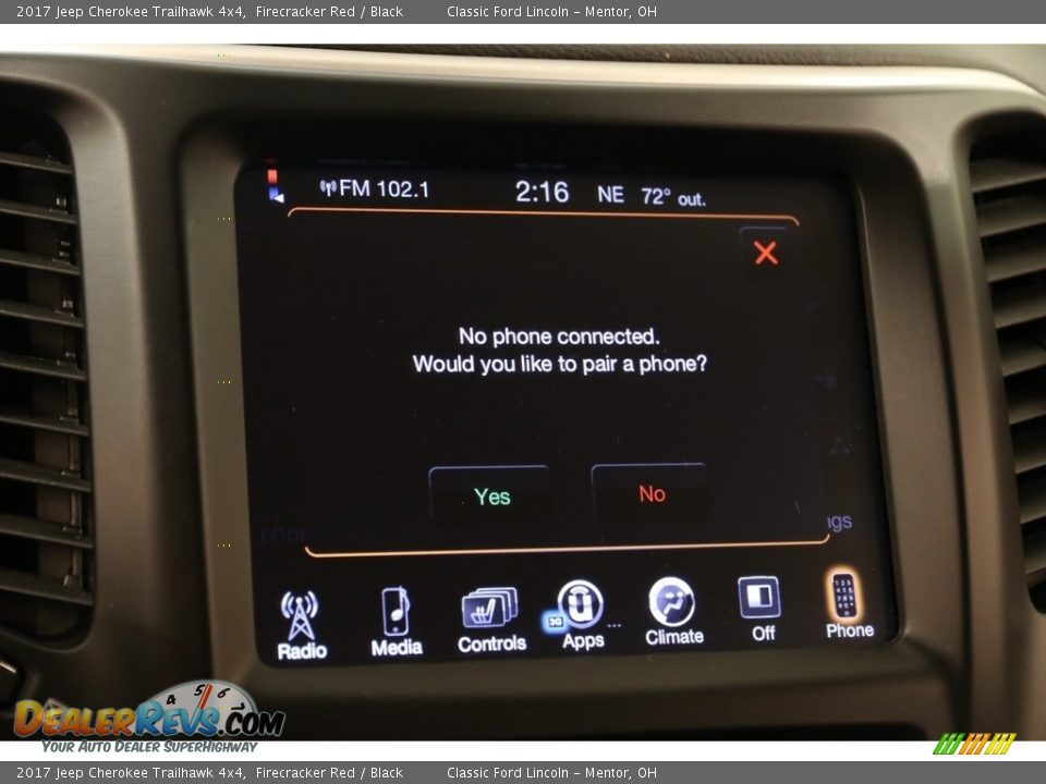 2017 Jeep Cherokee Trailhawk 4x4 Firecracker Red / Black Photo #15