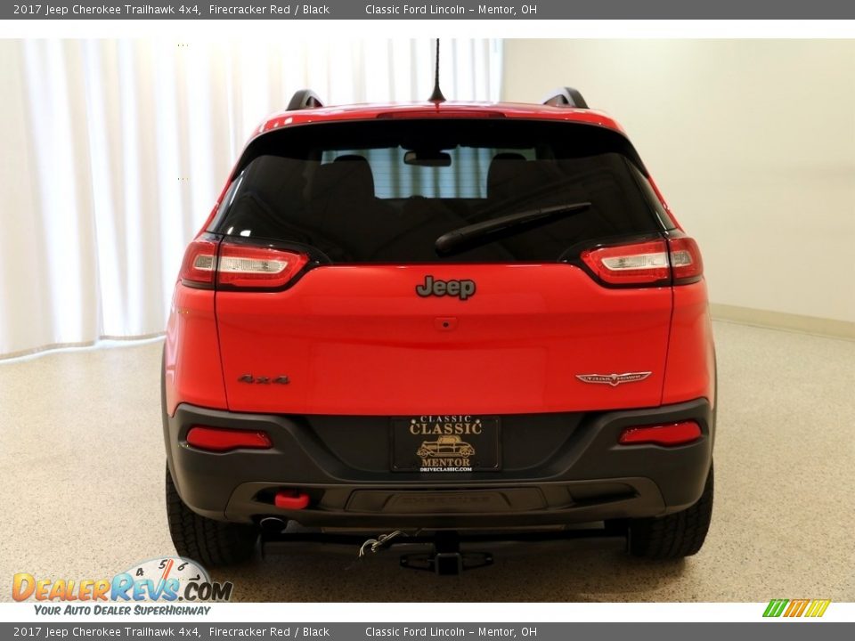 2017 Jeep Cherokee Trailhawk 4x4 Firecracker Red / Black Photo #21