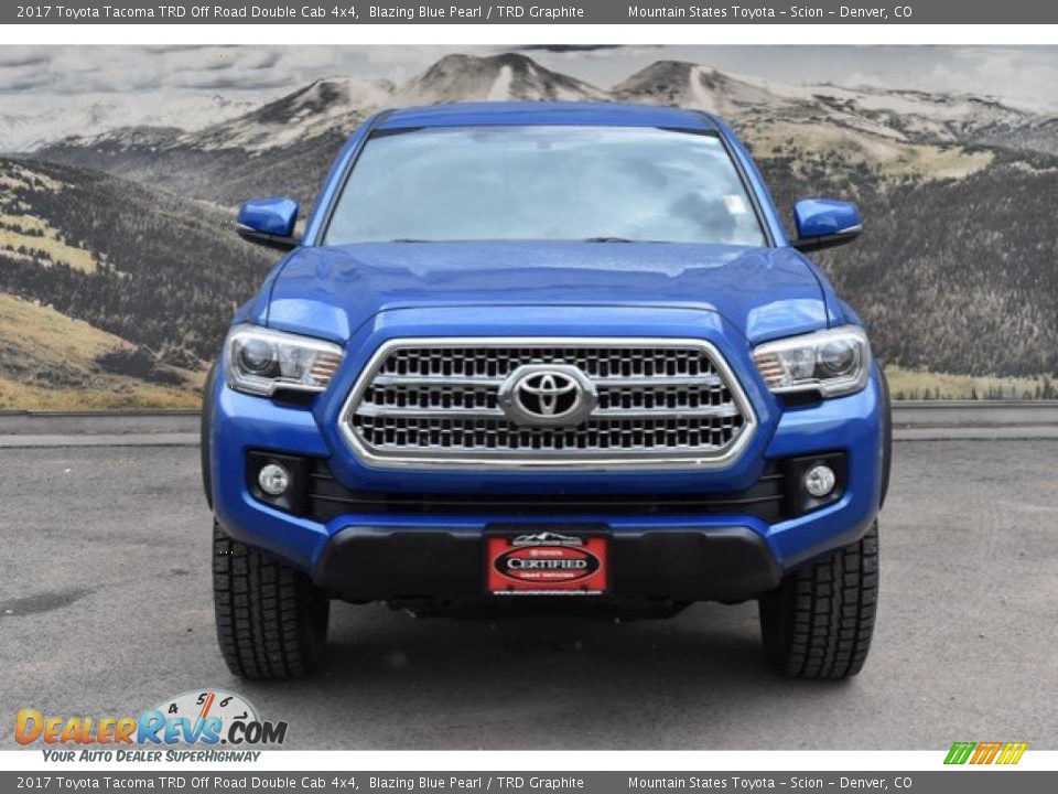 2017 Toyota Tacoma TRD Off Road Double Cab 4x4 Blazing Blue Pearl / TRD Graphite Photo #4