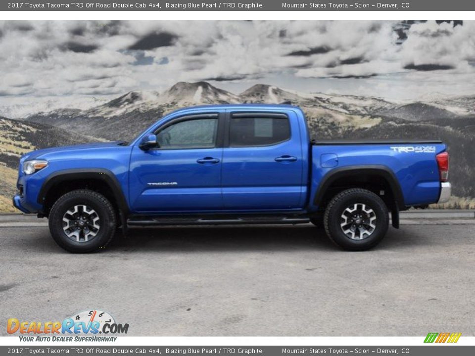 2017 Toyota Tacoma TRD Off Road Double Cab 4x4 Blazing Blue Pearl / TRD Graphite Photo #6