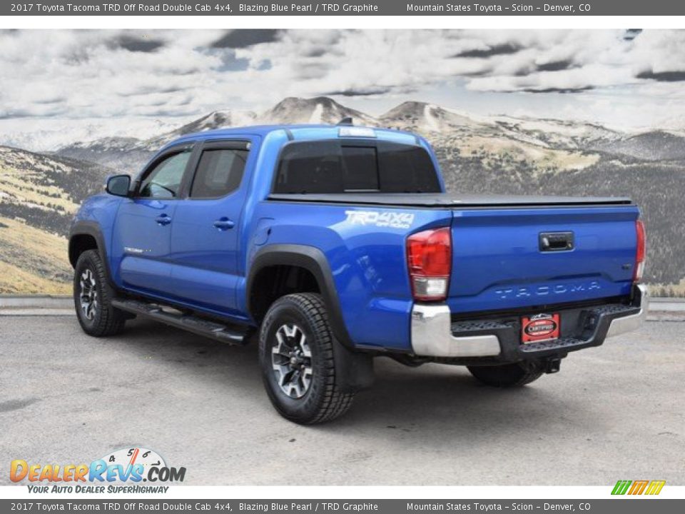 2017 Toyota Tacoma TRD Off Road Double Cab 4x4 Blazing Blue Pearl / TRD Graphite Photo #7