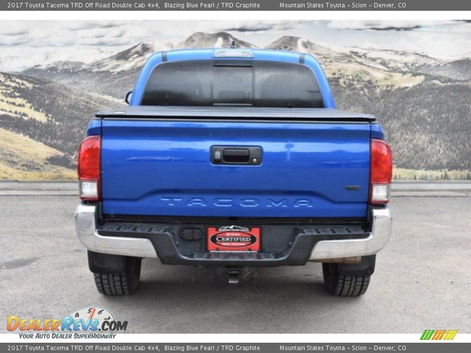 2017 Toyota Tacoma TRD Off Road Double Cab 4x4 Blazing Blue Pearl / TRD Graphite Photo #8